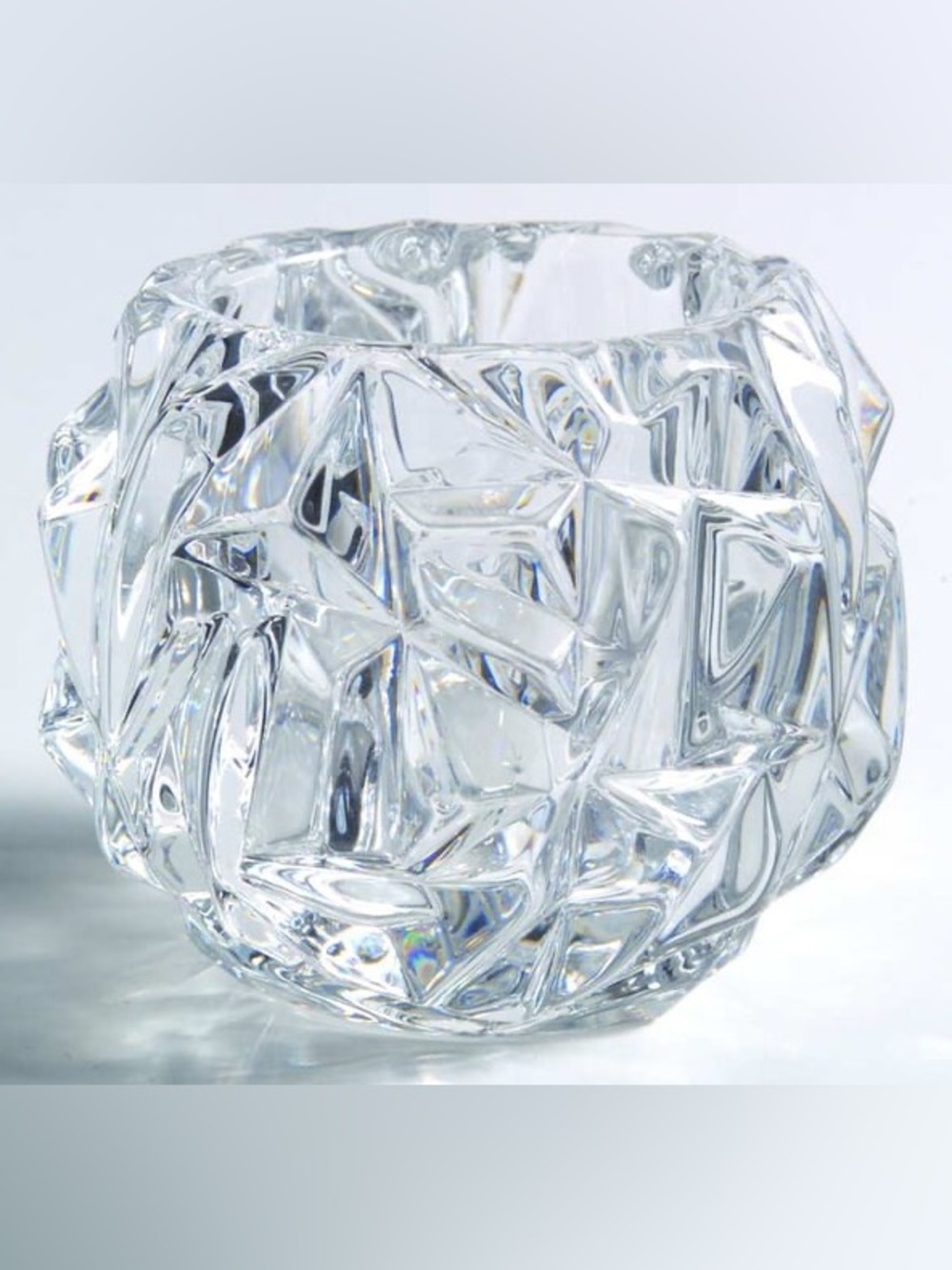 Tiffany & Co. Rock Cut Chrystal candle holder